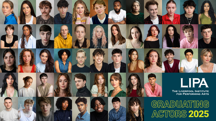 Collage of headshots of our 2025 graduating Actors