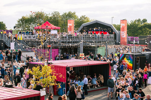Salt & Tar Festival, image of food village. Photography by Tom Craven