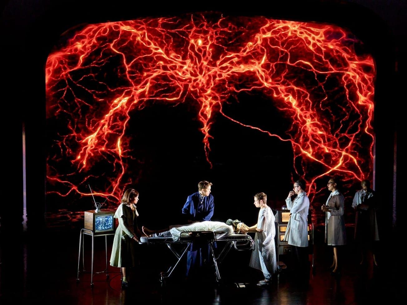 Special effect of lighting flowing from a patient on a bed.jpg
