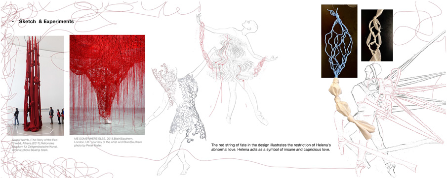 Sketch and experiments: The red string of fate